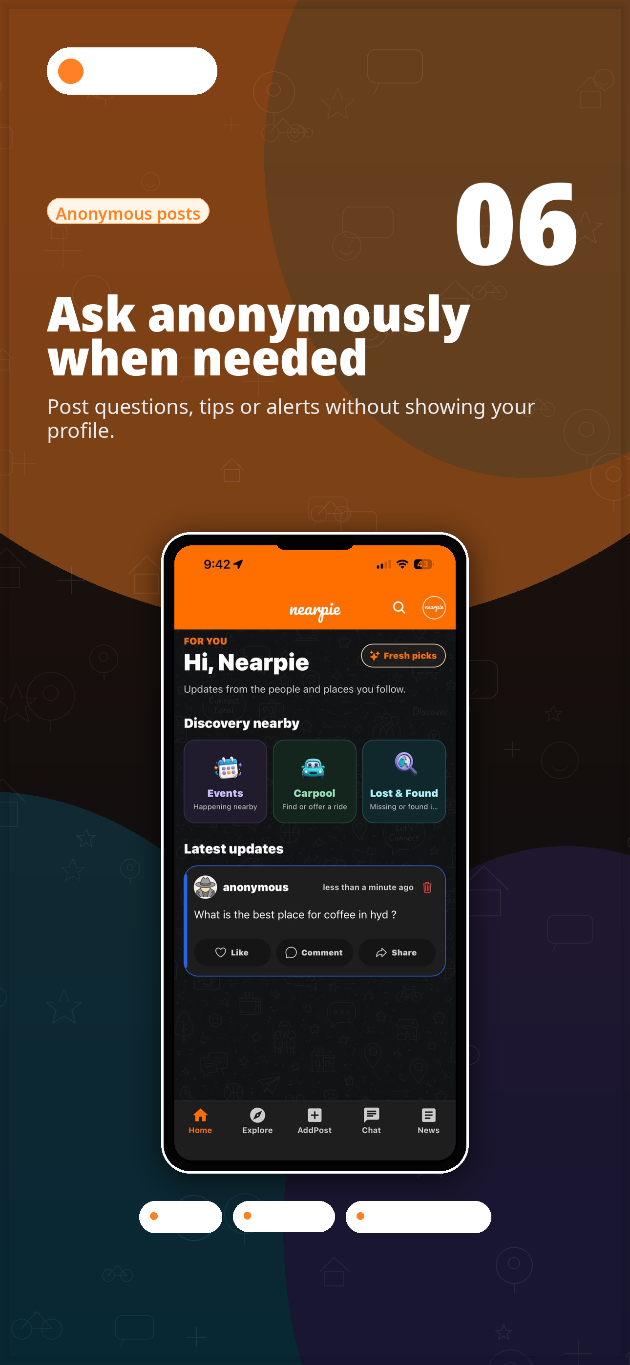 Nearpie anonymous posts screenshot